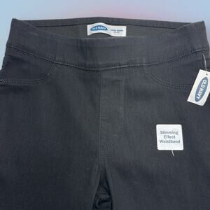 OLD NAVY Women’s 4 TALL Black SUPER SKINNY Pull On Jeans